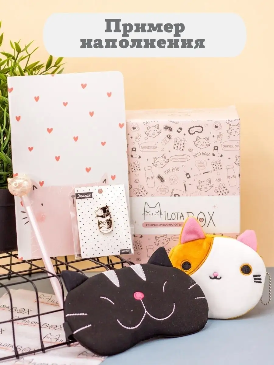 Подарочный бокс для девочки iLikeGift Milota Box mini котик - фото 3