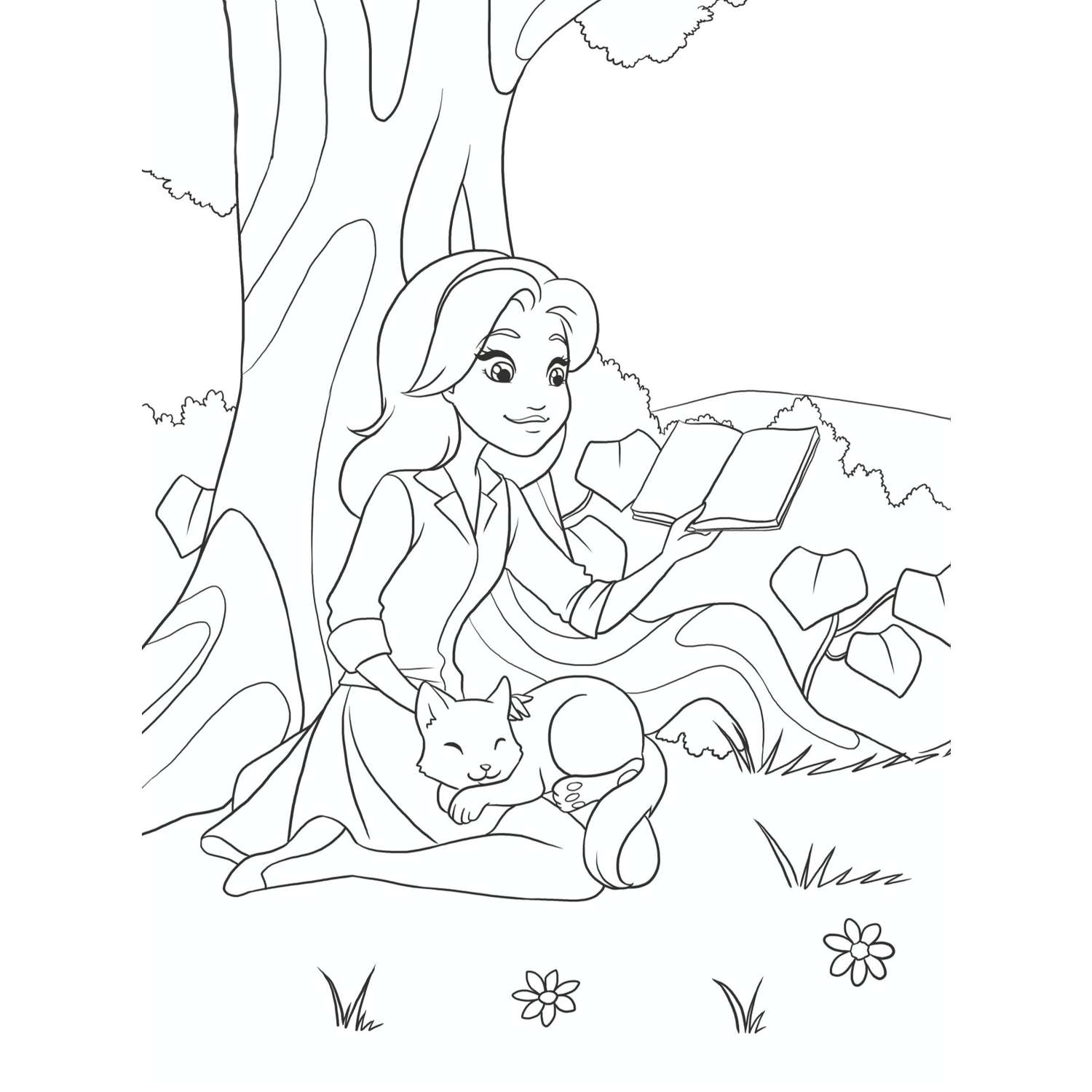 Раскраска Сказочные принцессы Большая раскраска - фото 5