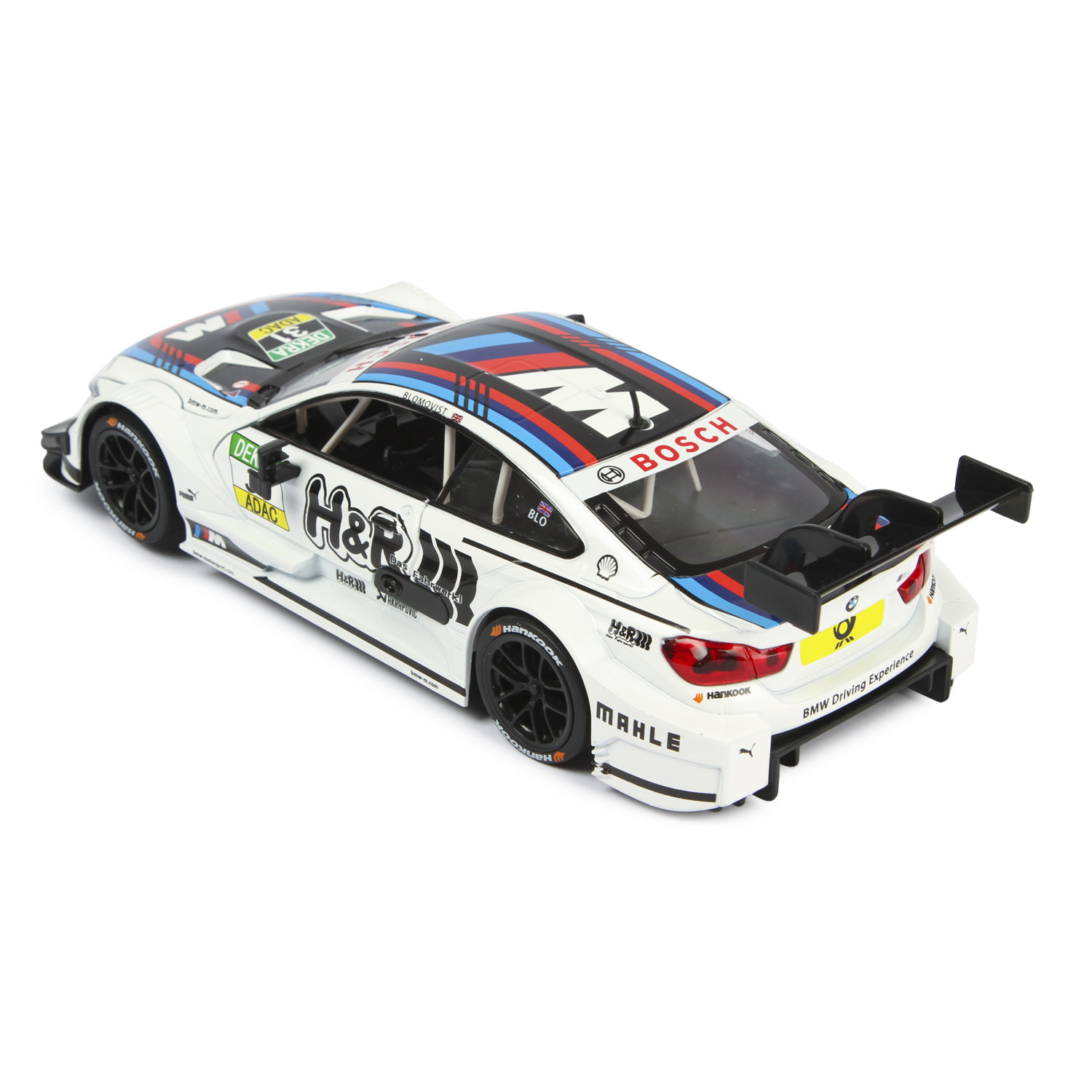 Машинка Mobicaro 1:24 BMW M4 DTM Белая 68256B 68256B - фото 6