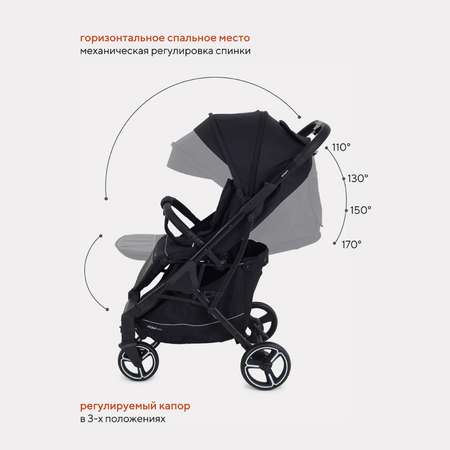 Коляска прогулочная MowBaby Smart MB101 Black 2023