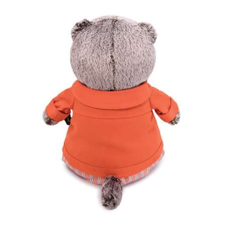 Мягкая игрушка BUDI BASA Кот Басик в оранжевой куртке и штанах 25 см BB011
