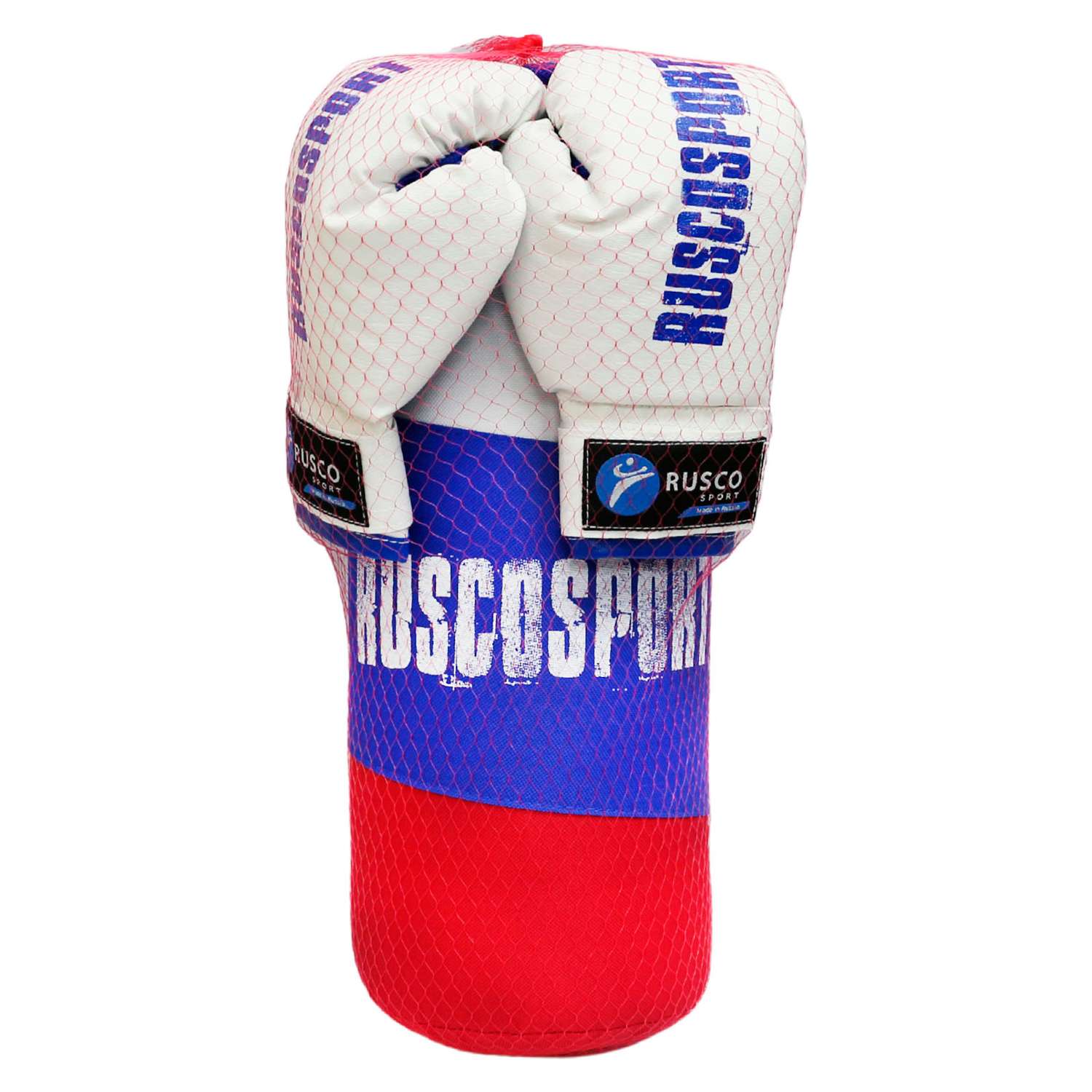 Набор для бокса RuscoSport синий 4OZ триколор - фото 2