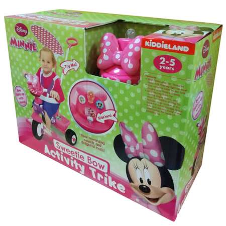 Велосипед Kiddieland Минни Маус 3 колесный 3в1 с ручкой KID 048983