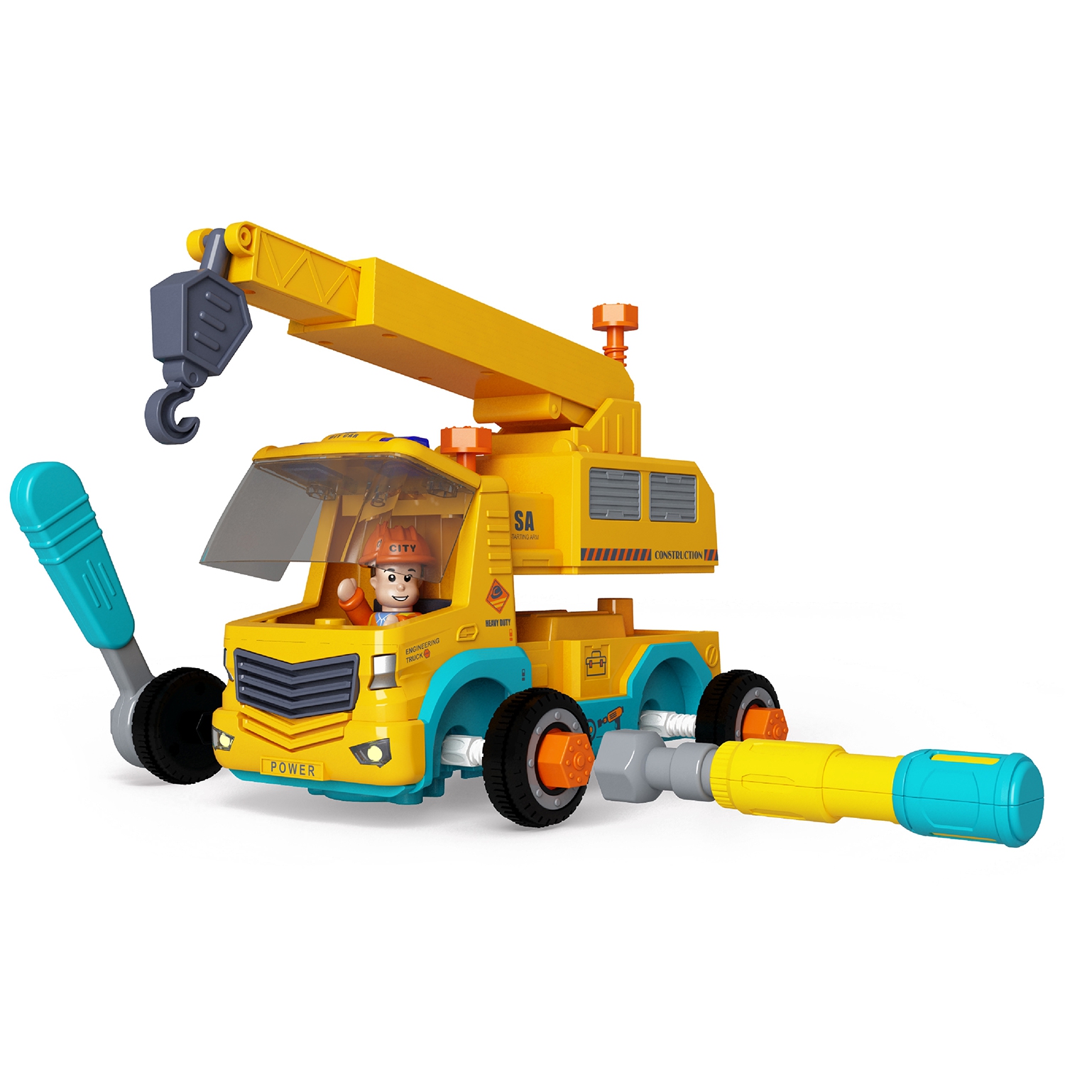 Игровой набор JIALEGU TOYS Строительный кран 20 см C22698/A1373873M-W - фото 1