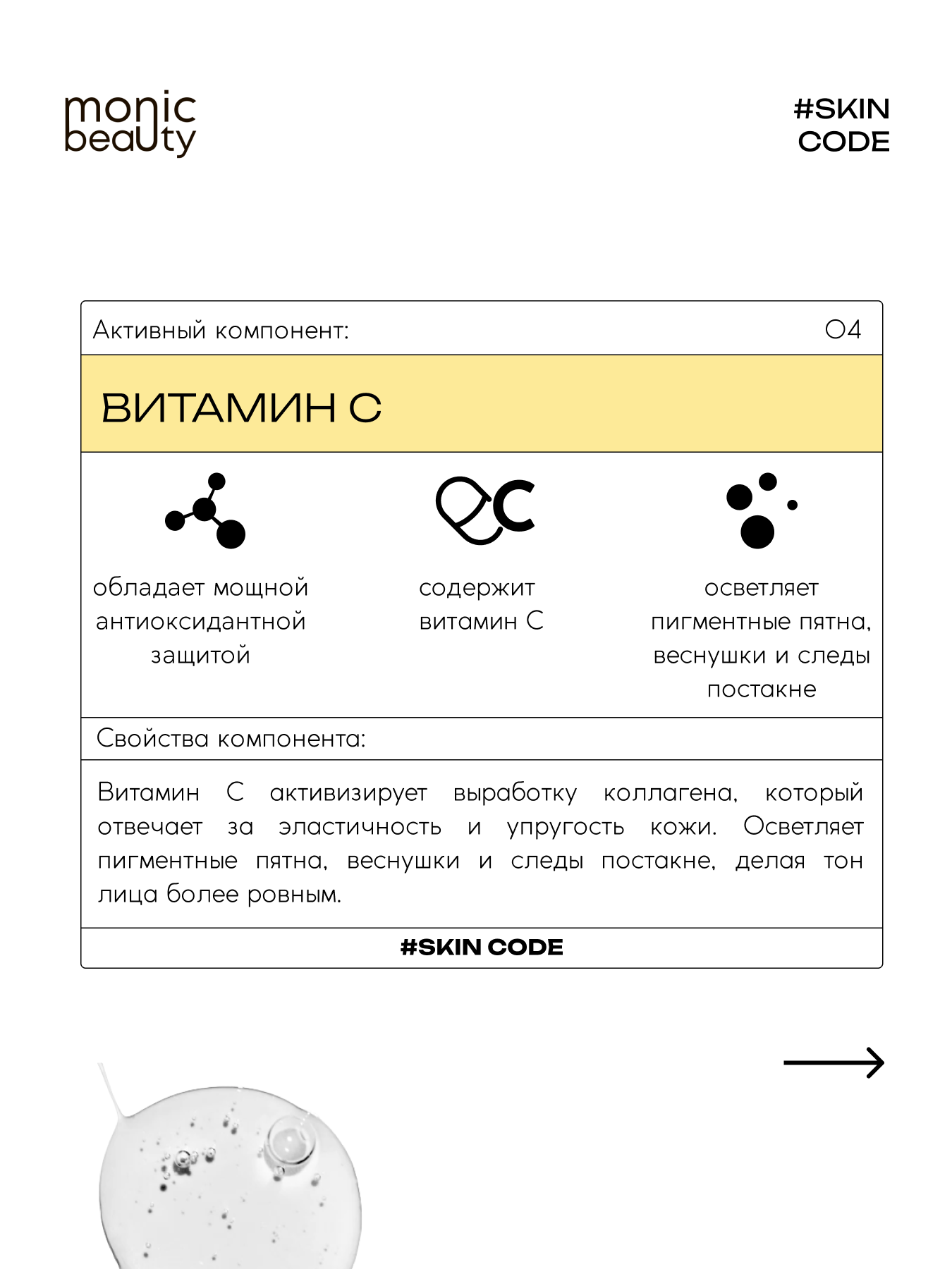 Сыворотка для лица Monic Beauty 04 с витамином С 50 мл - фото 3