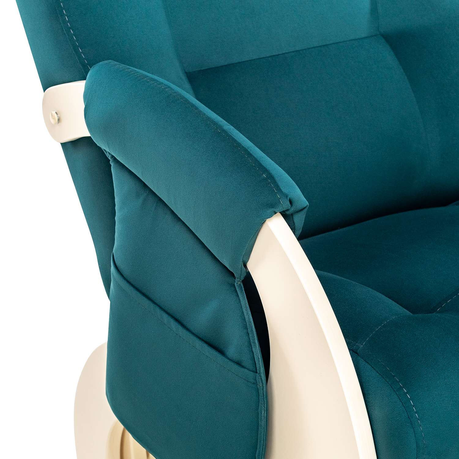 Кресло для кормления Milli Ария с карманами дуб шампань / ткань V 20 - фото 9