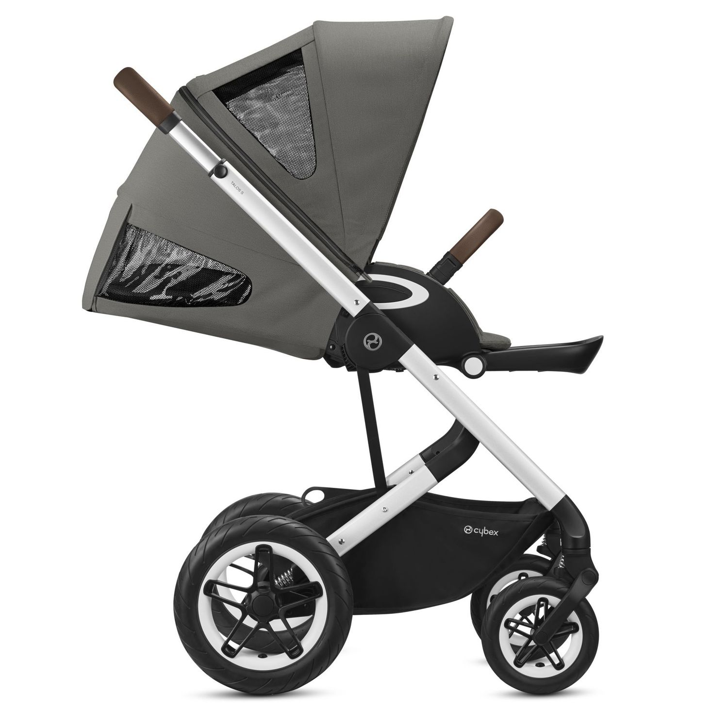 Коляска Cybex Talos S Lux SLV Soho с дождевиком Grey - фото 6