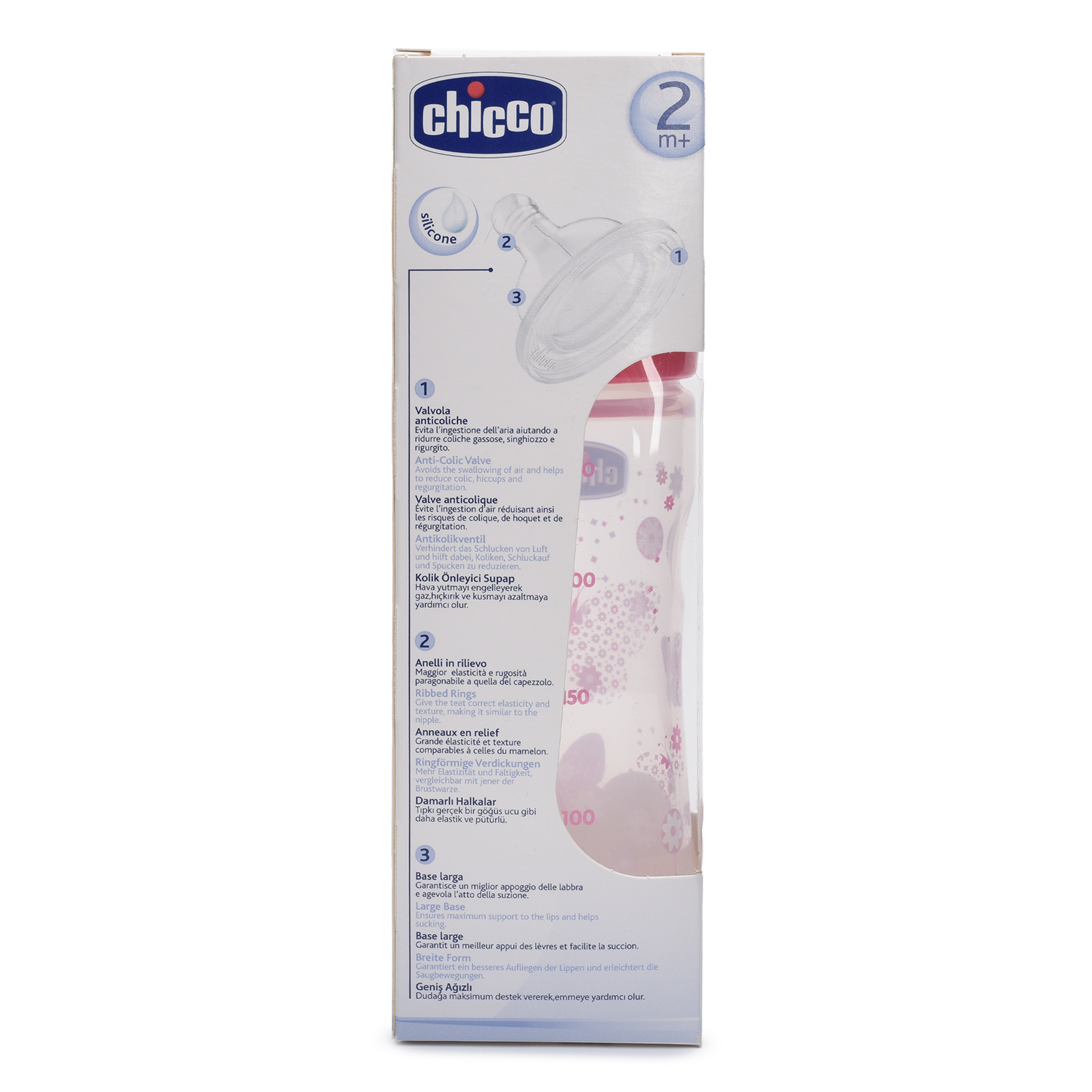 Бутылочка Chicco 250 мл Girl WB (70723100000) - фото 4