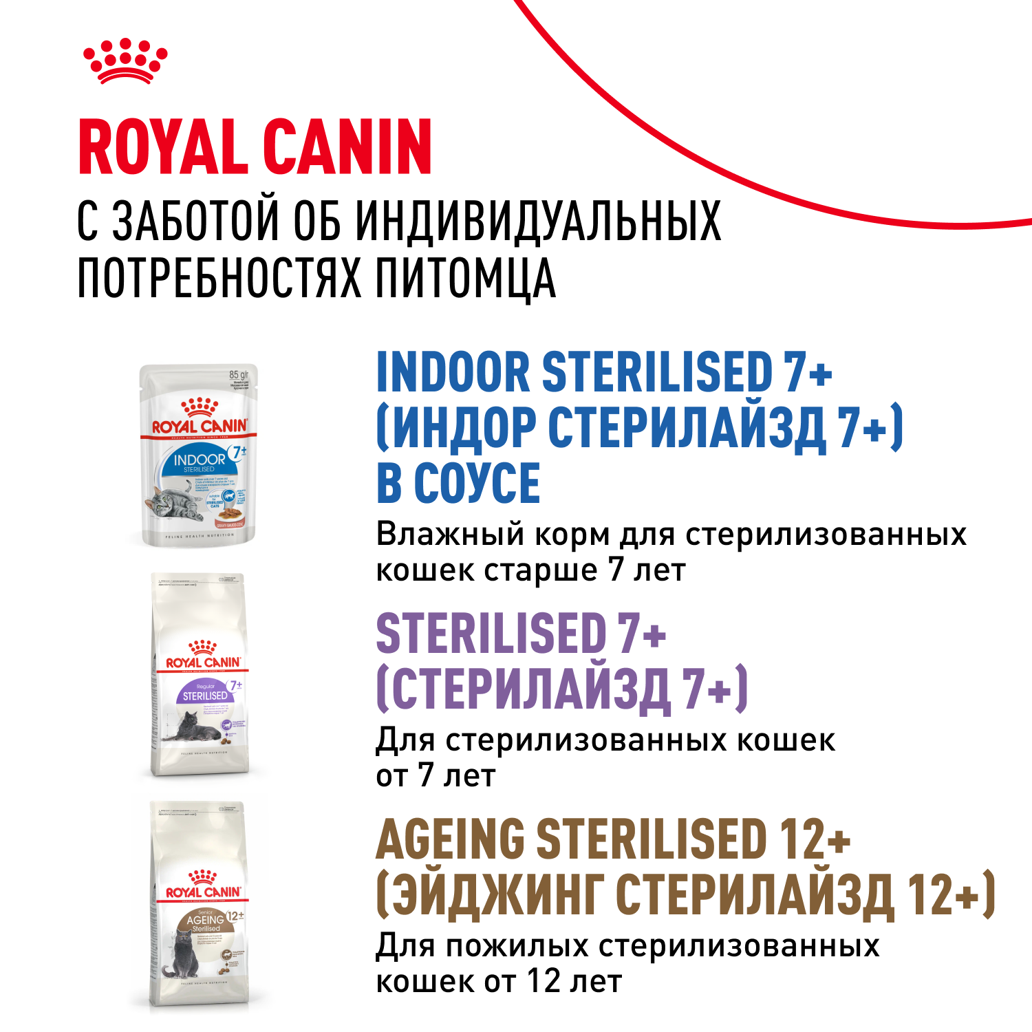 Корм для кошек ROYAL CANIN Indoor 85г для пожилых стерилизованных кошек 7+ желе пауч - фото 10