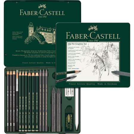 Набор художественный FABER CASTELL Pitt Graphite 19 предметов