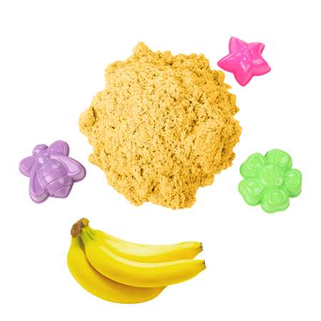 Кинетический Космический песок желтый с ароматом банана
