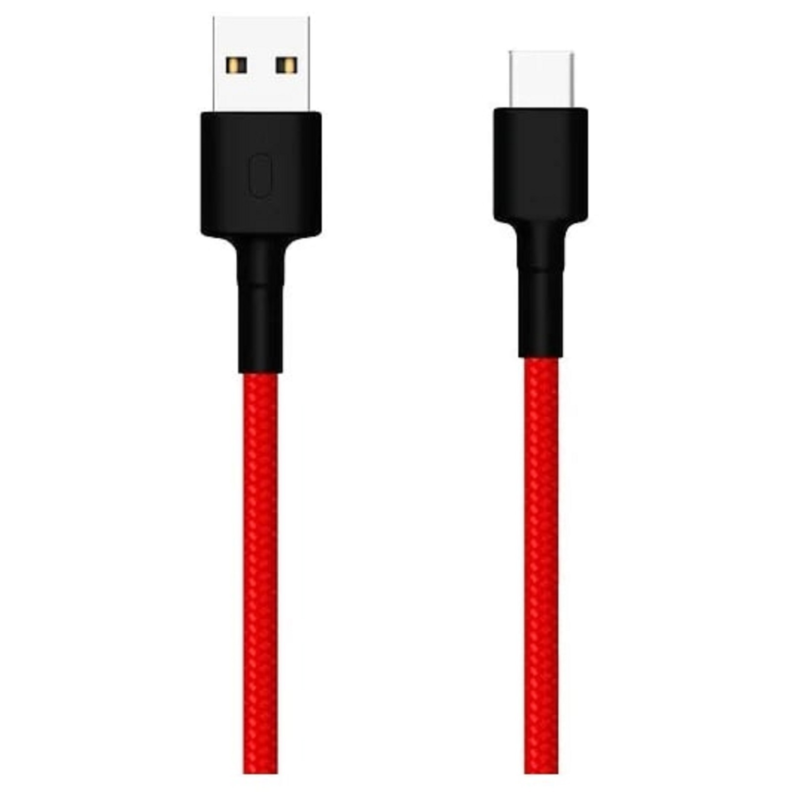 Кабель XIAOMI Mi Braided SJV4110GL Type-C - USB 1 м нейлоновая оплетка красный - фото 1