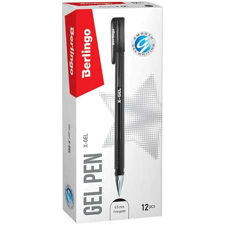 Ручка гелевая BERLINGO X-Gel 0.5мм Черная CGp_50120