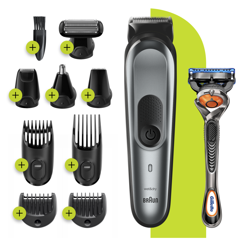 Триммер электрический Braun MGK7221 + Бритва Gillette - фото 4