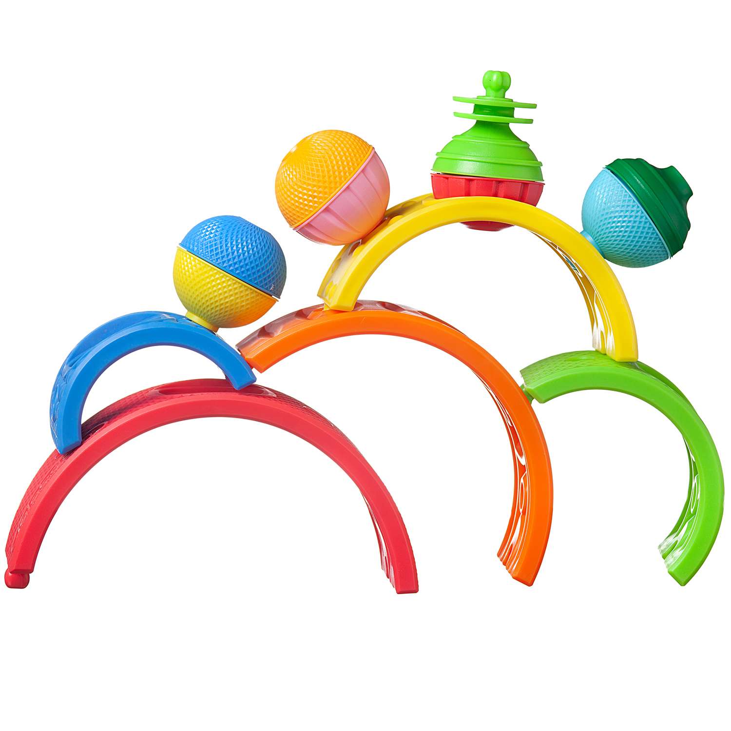 Развивающая игрушка LALABOOM Разноцветные дуги для малыша 13 деталей - фото 1
