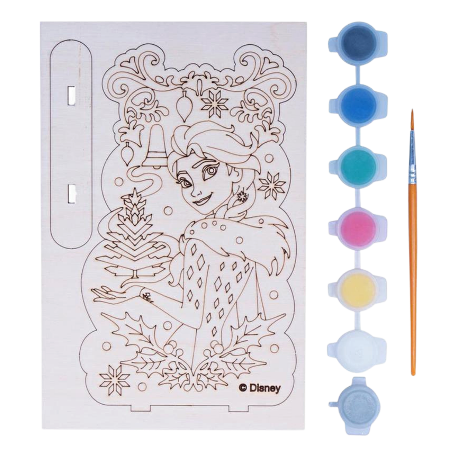 Набор для росписи по дереву LORI Disney. Ёлочные игрушки Эльза - фото 2