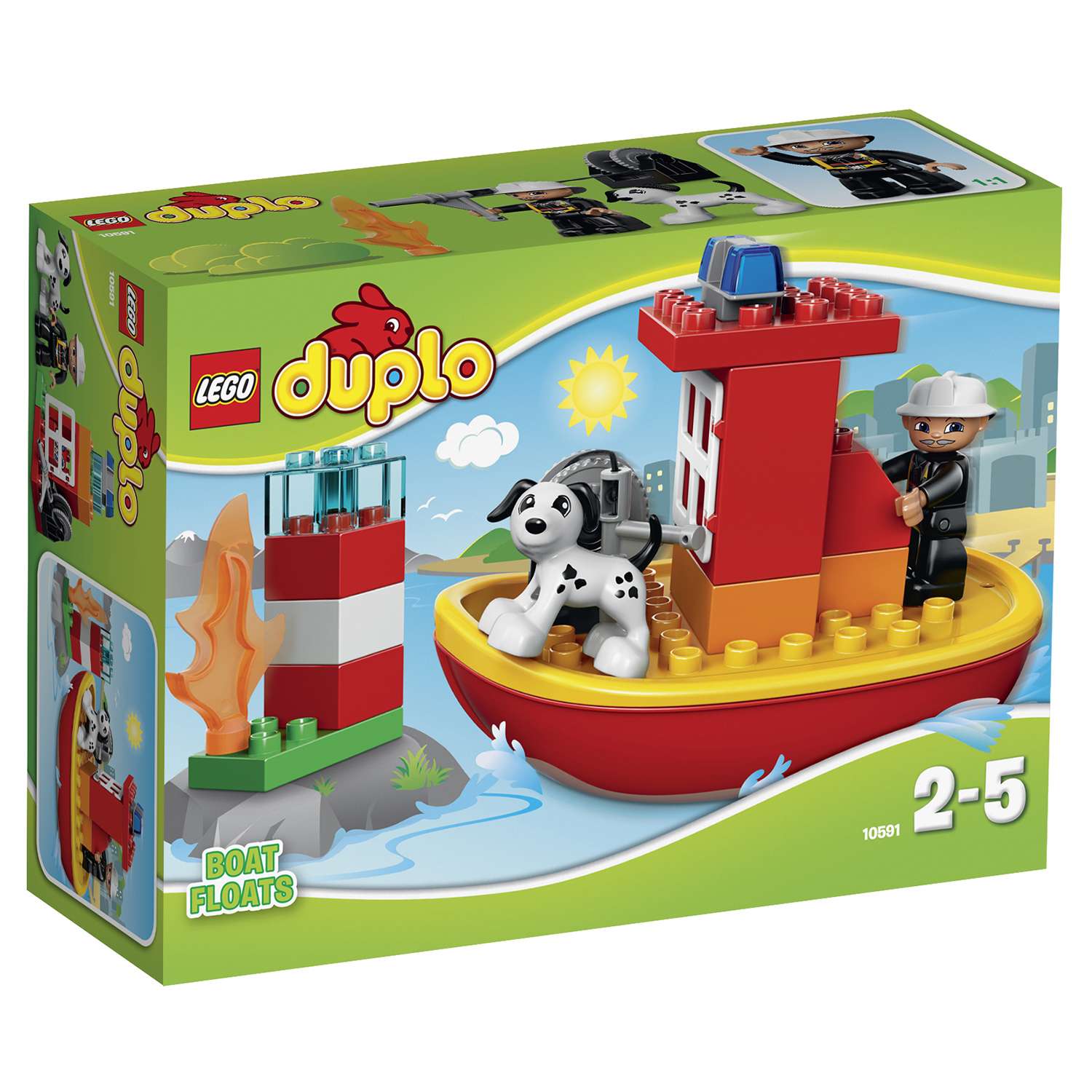 Конструктор LEGO DUPLO Town Пожарный катер (10591) - фото 2