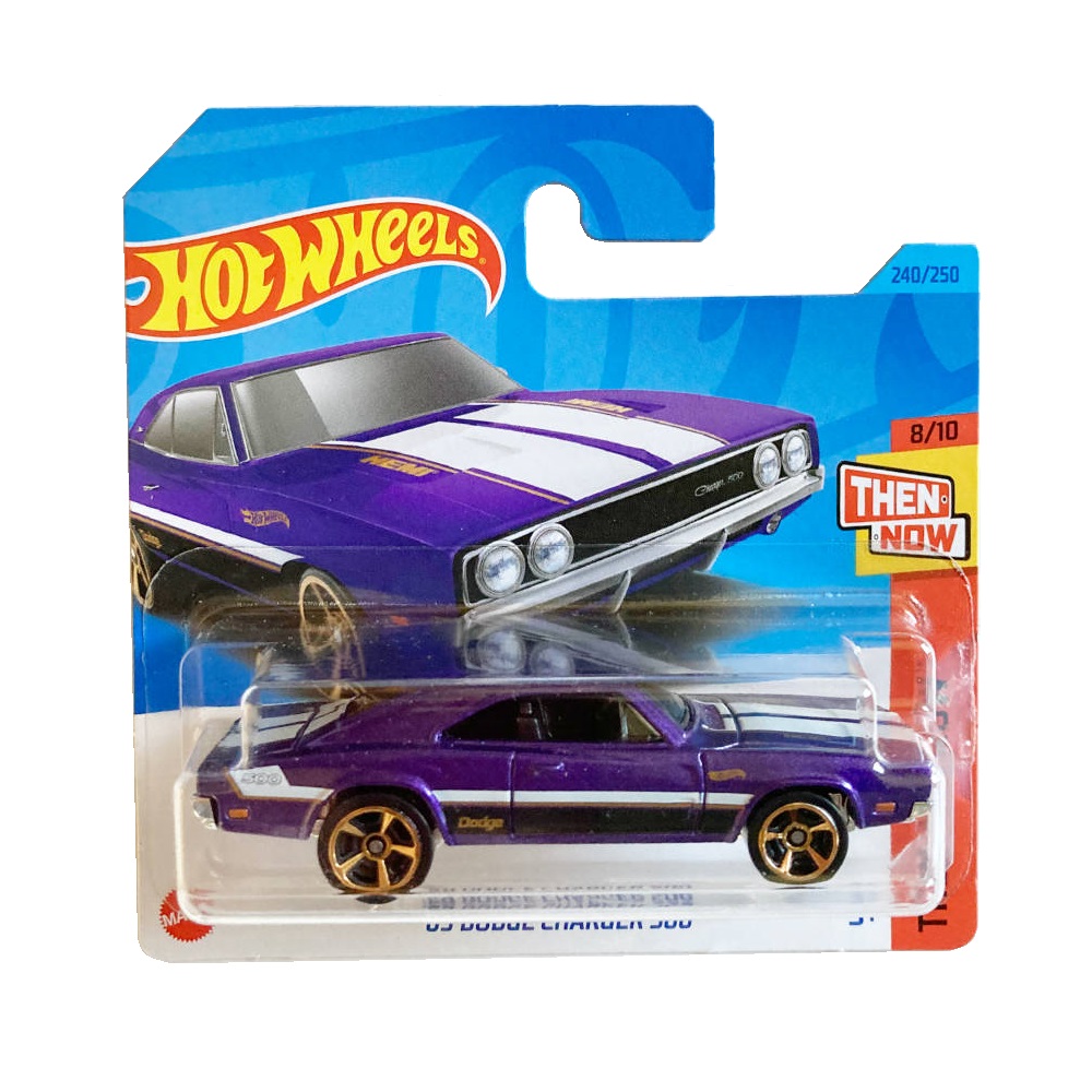 Машинка Hot Wheels 69 DODGE CHARGER 500 серия THEN AND NOW 63071 - фото 2