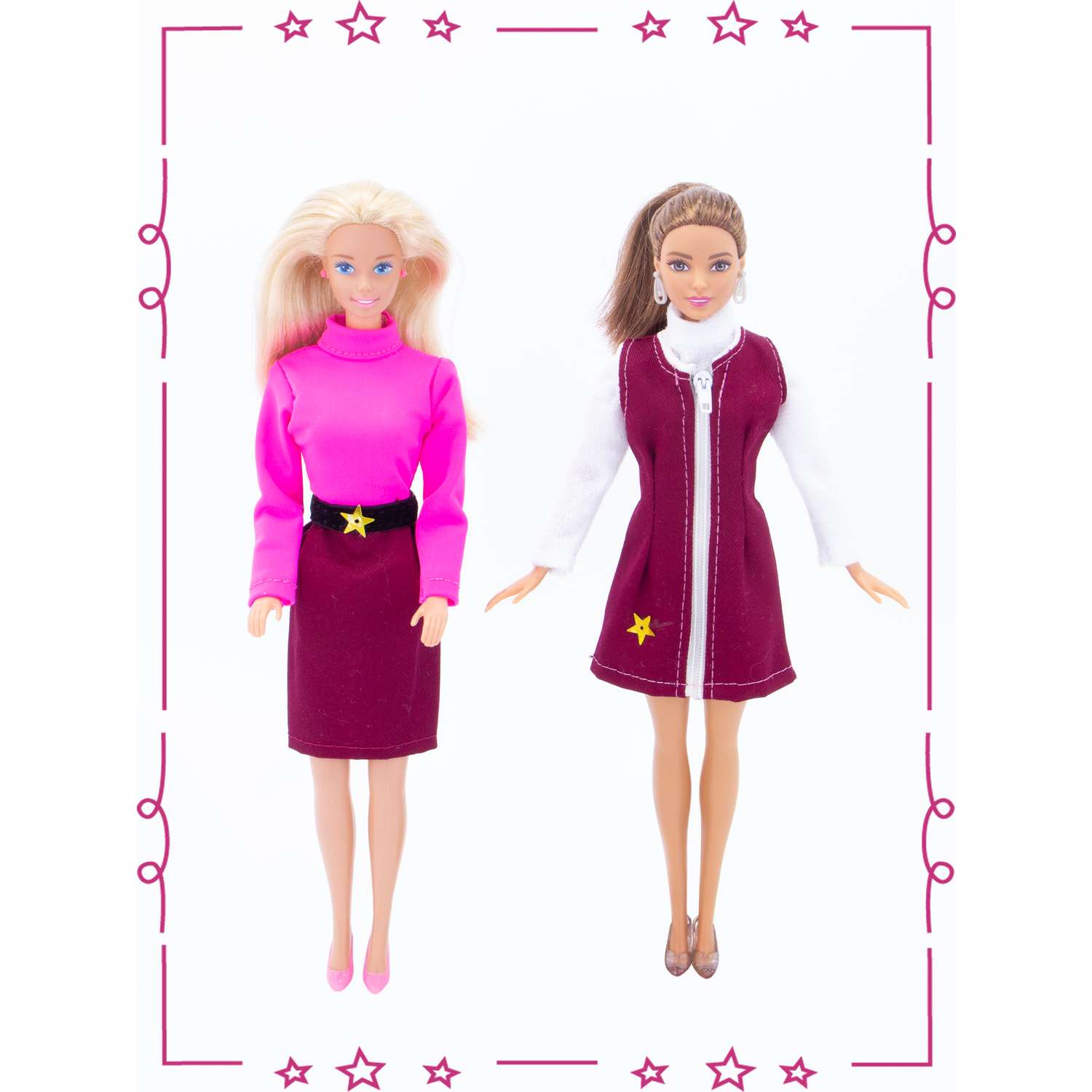 Набор одежды Модница для куклы 29 см 2017 бордовый 2017бордовый - фото 1