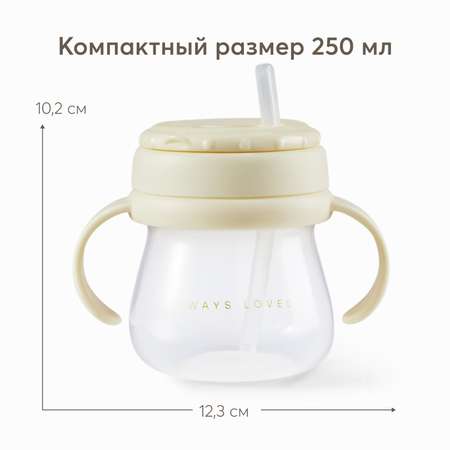 Поильник с ручками 250мл Happy Baby с 9месяцев