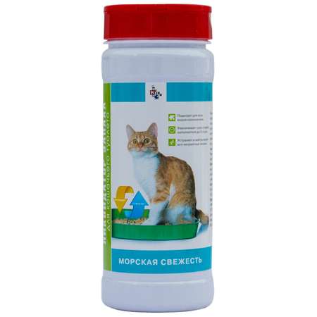 Ликвидатор запаха КиСка для кошачьего туалета Морская свежесть 600 г