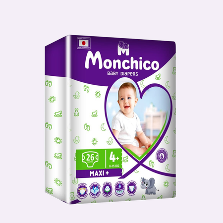 Подгузники Monchico 26 шт. 4