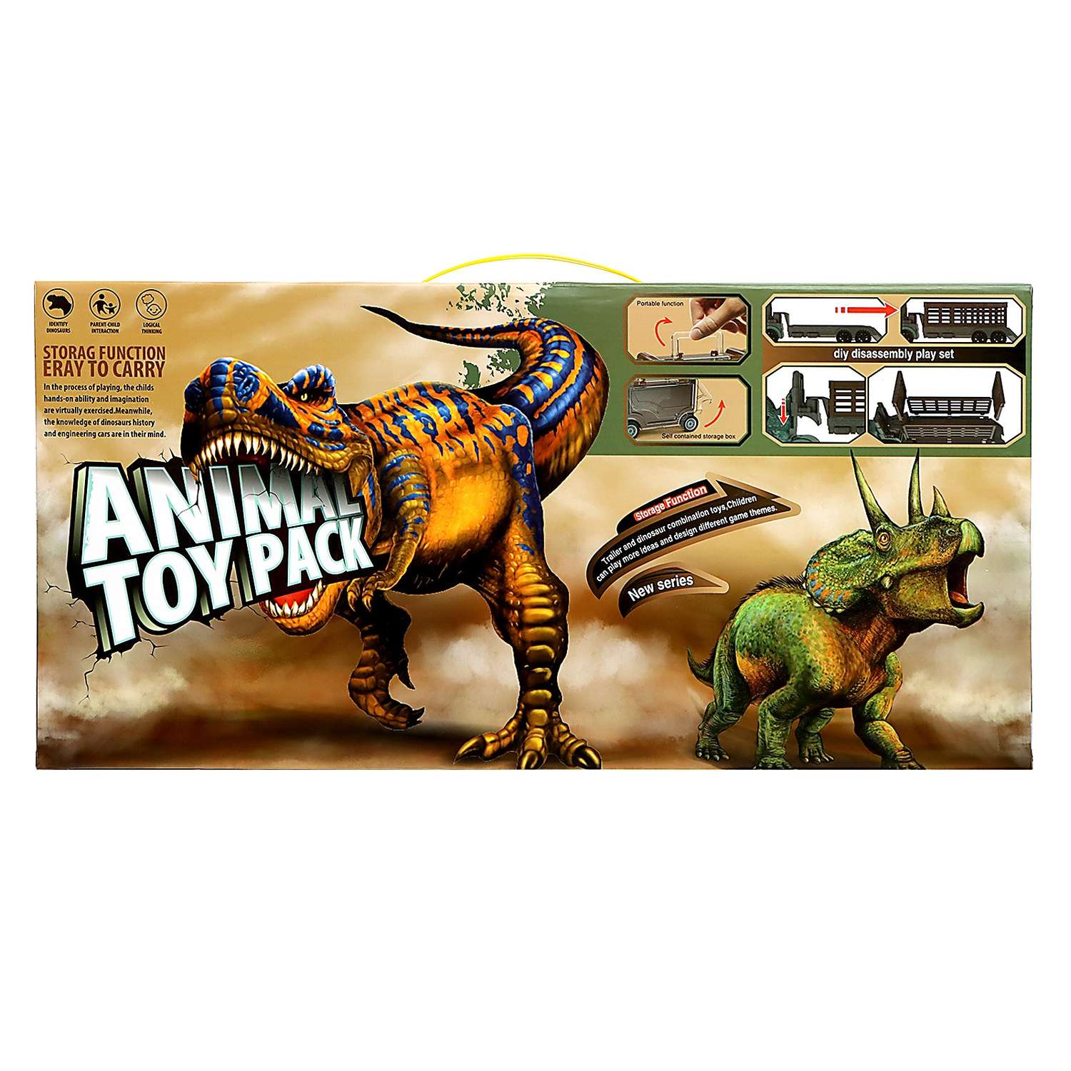 Игровой набор Sima-Land DINO в комплекте 2 грузовика и динозавры 9577526 - фото 26