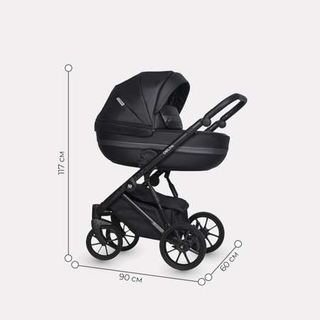 Коляска 3в1 Riko Basic Delta Ecco 15 Black Черный