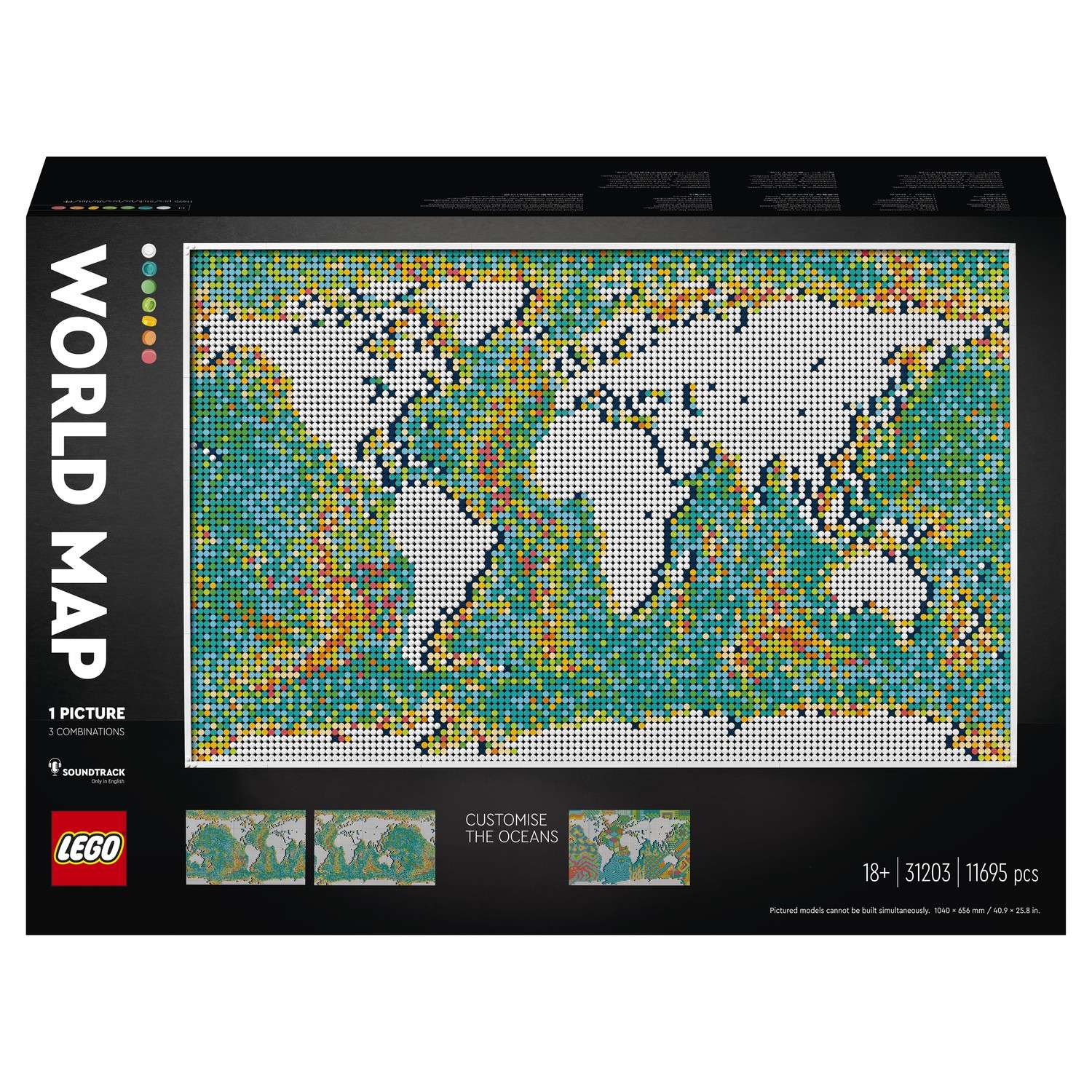 Конструктор LEGO ART Карта мира 31203 - фото 2