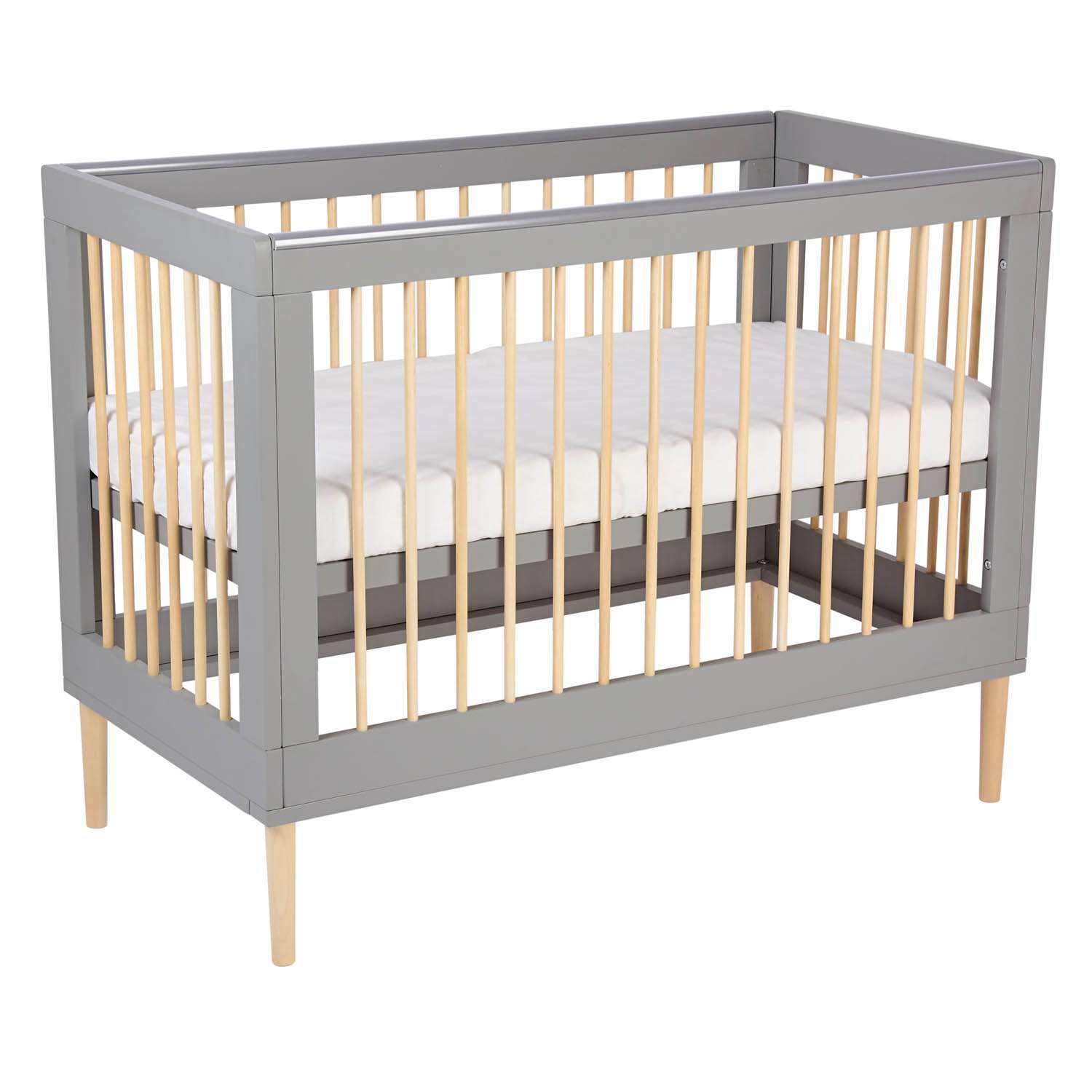 Кровать детская Polini kids Simple 360 Серый-Натуральный - фото 5