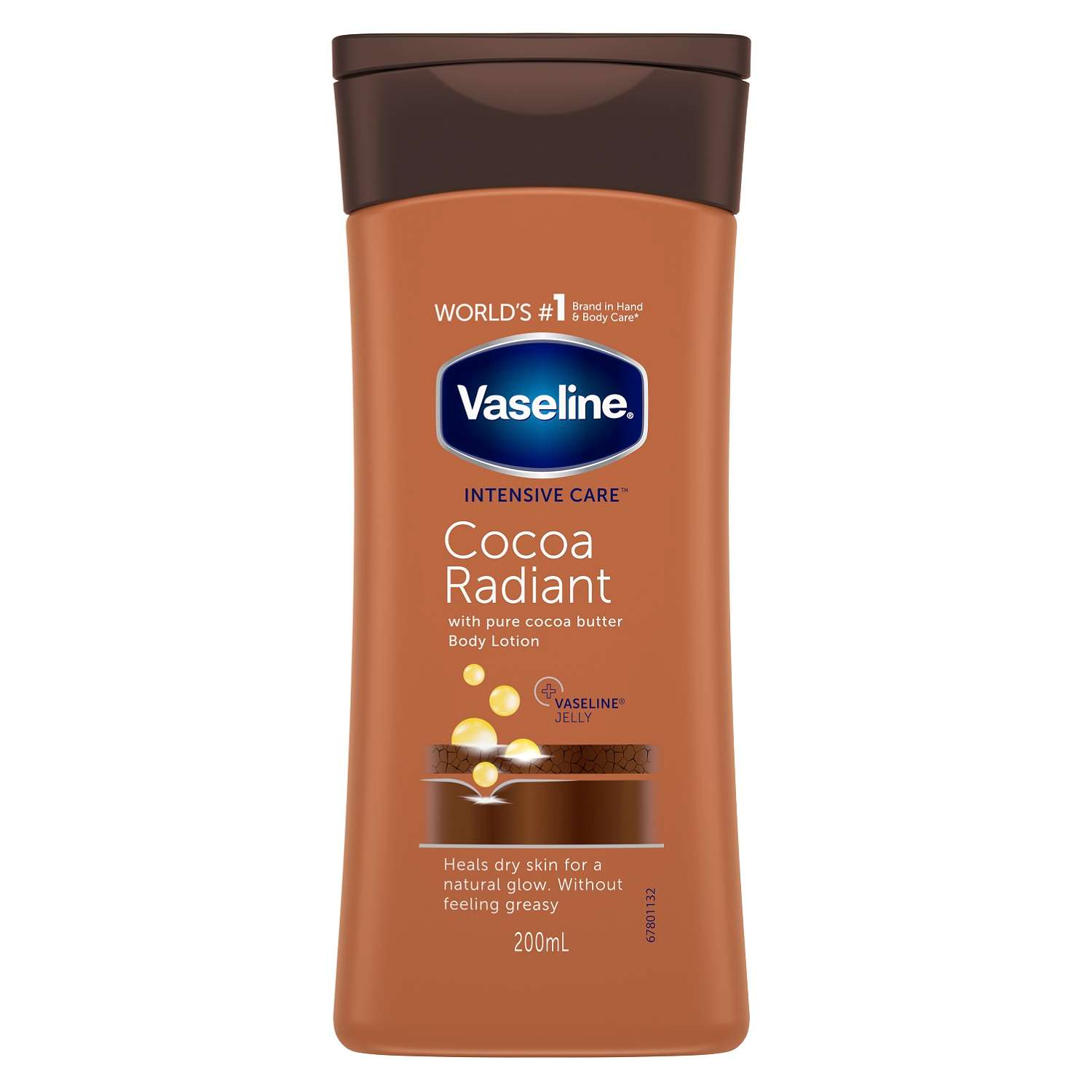 Лосьон для тела Vaseline интенсивное увлажнение с маслом какао 200мл - фото 1