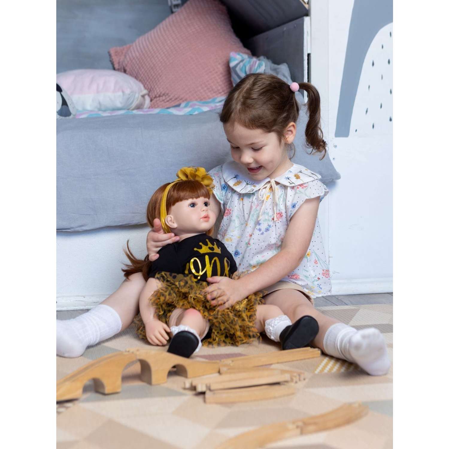 Кукла Реборн Soul Sister виниловая с комплектом одежды и пустышкой пупс для девочек 60 см 123803111 - фото 8