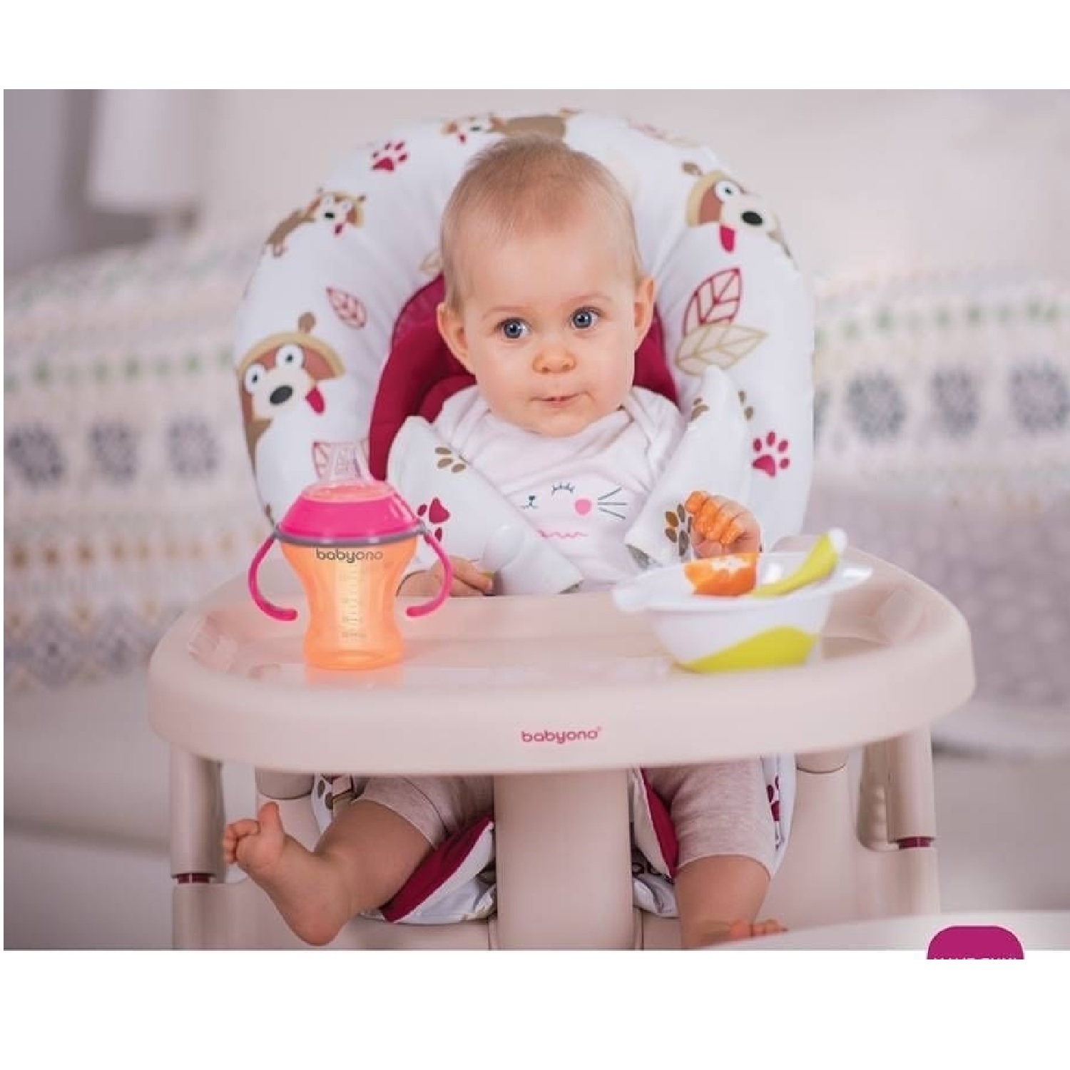 Поильник непроливайка Babyono NATURAL NURSING с мягким носиком 180 мл Оранжевый 1456 - фото 6