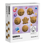 Конструктор QBRIX 3D картонный Эмодзи 20080