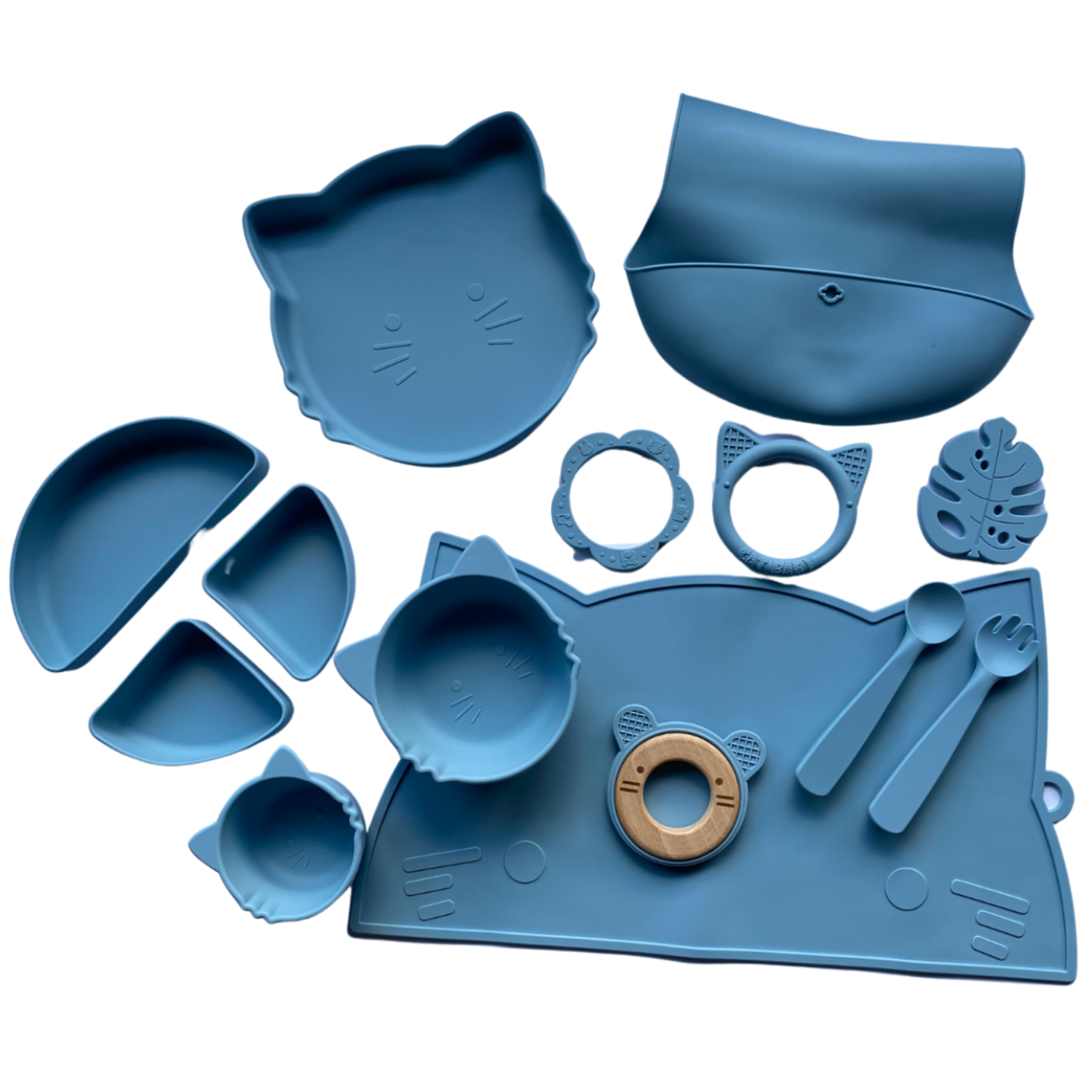 Набор детской посуды PlayKid серо-голубой - фото 1