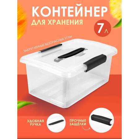 Контейнер Keeplex для хранения пластиковый прозрачный 7л