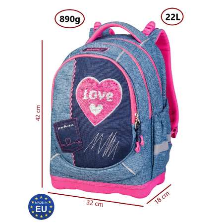 Рюкзак Target суперлегкий 3 в 1 Denim Love 27005