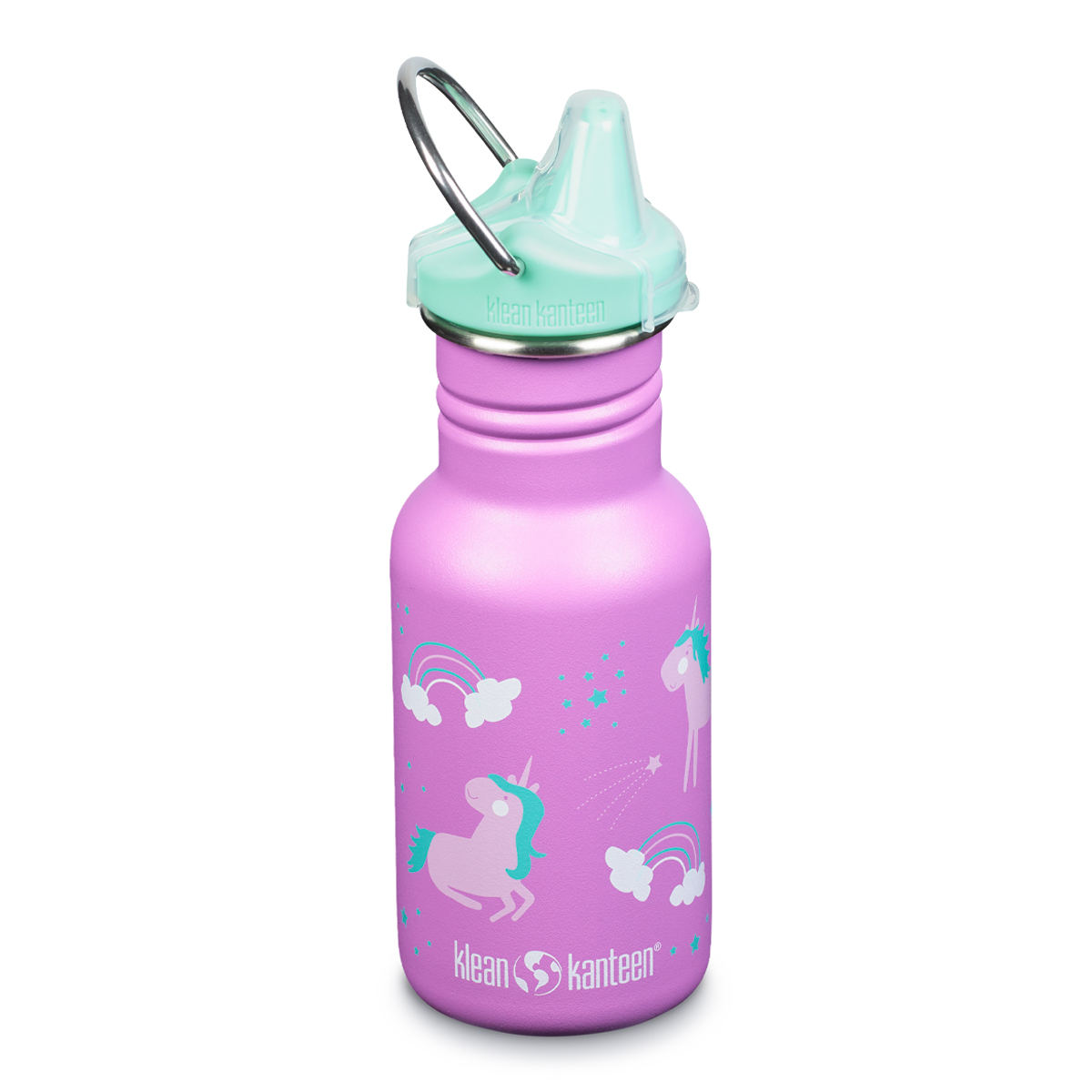 Детская бутылка Klean Kanteen Kid Classic Narrow Sippy 12oz Unicorns 355 мл - фото 1