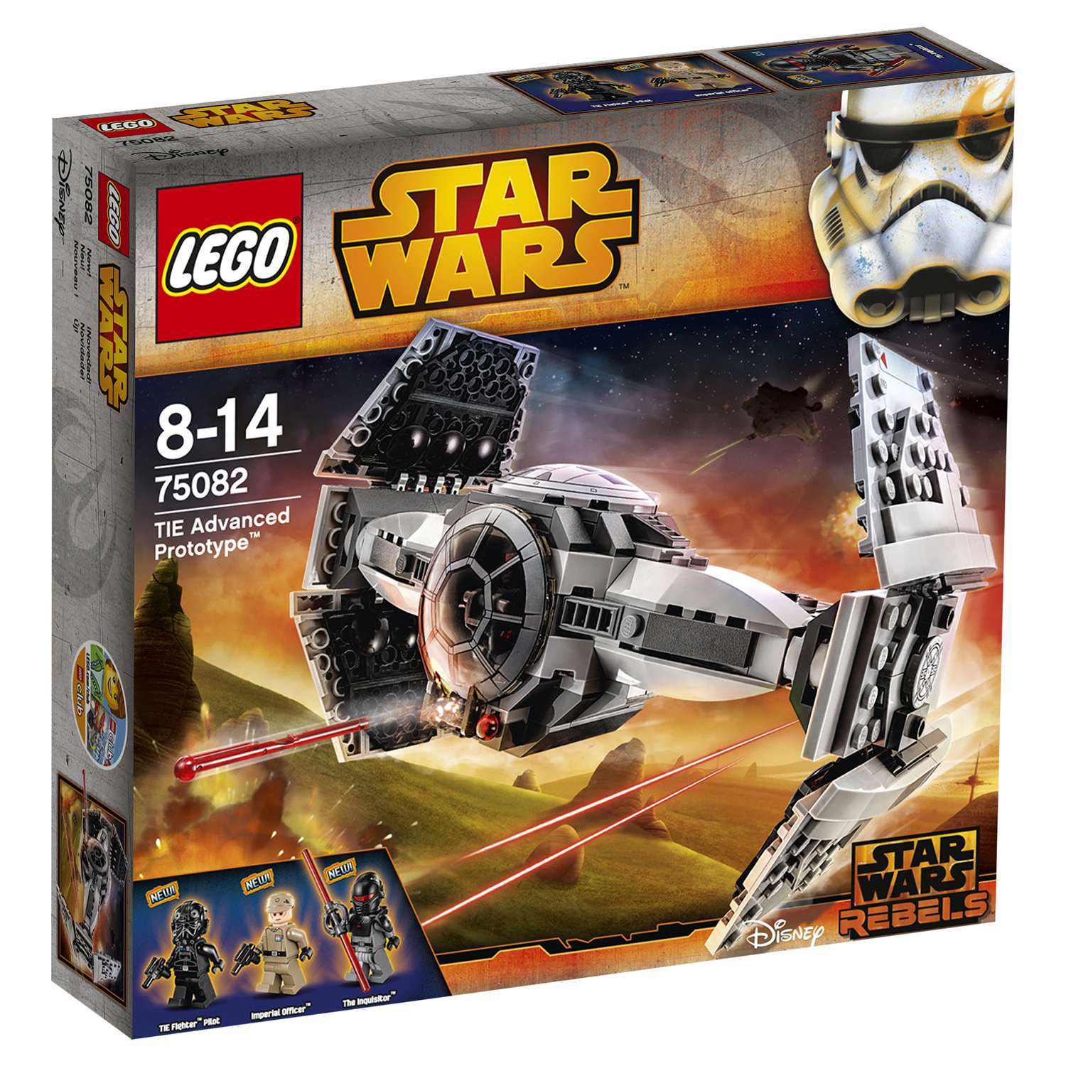 Конструктор LEGO Star Wars TM Улучшенный Прототип TIE Истребителя (TIE Advanced Prototype™) (75082) - фото 2