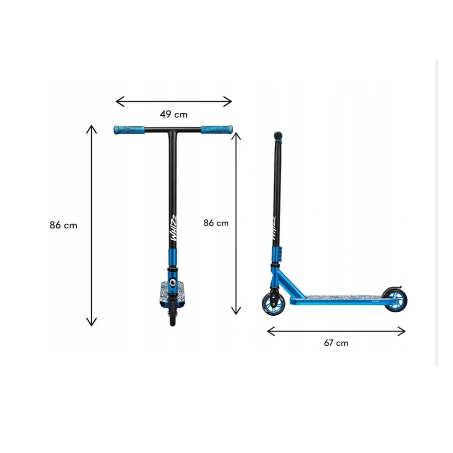 Самокат трюковый Lionelo Whizz Cobalt до 100 кг - фото 7