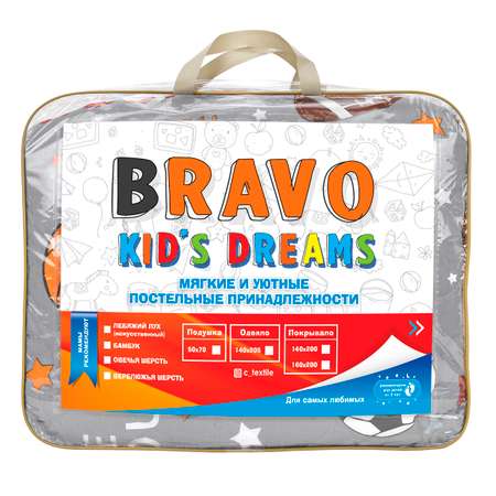Покрывало BRAVO kids dreams Спорт 160*200 рис.4434-2+4434а-1