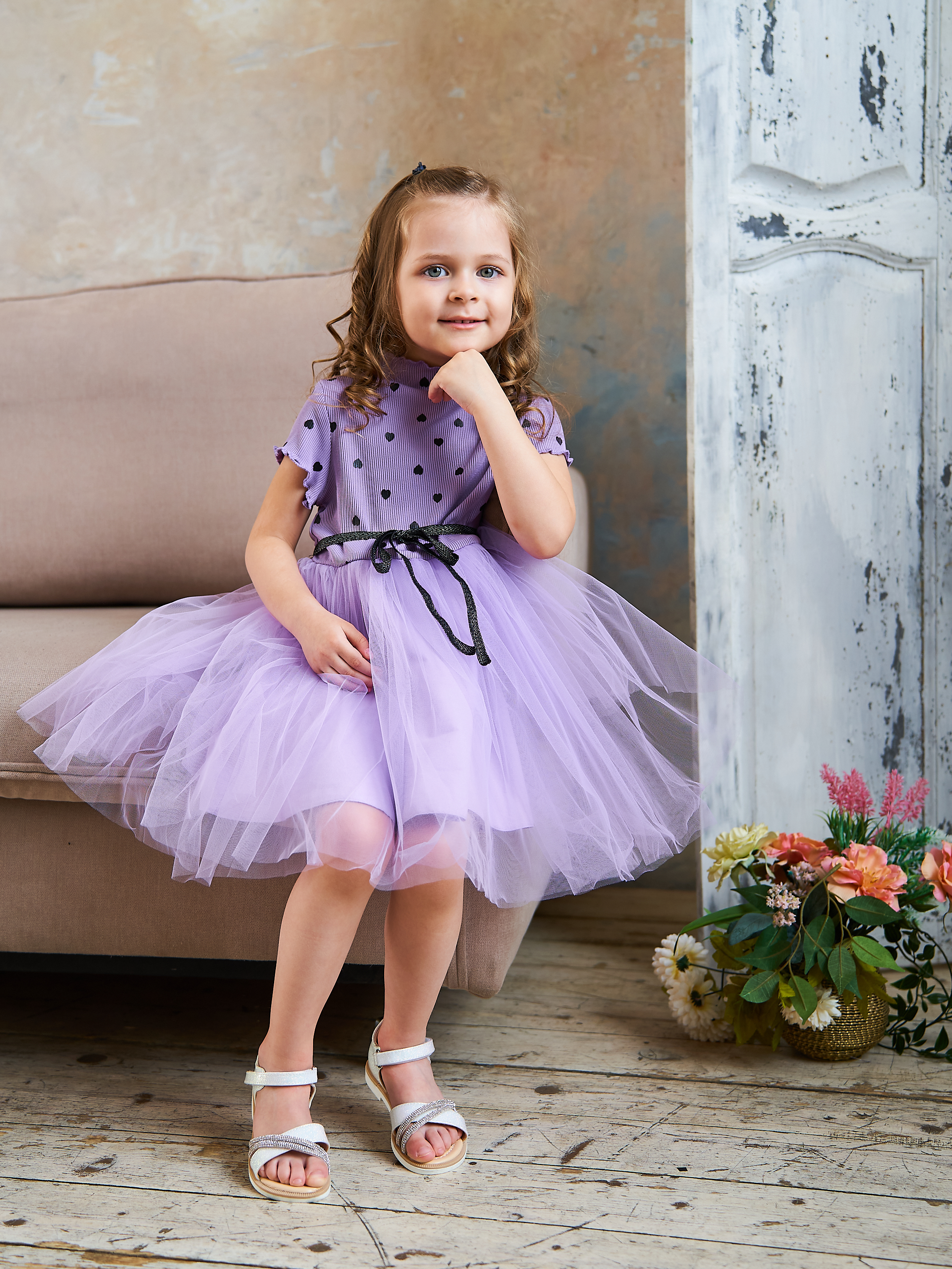 Платье Mil Art kids 1902201521DRESS-PURPLE - фото 2