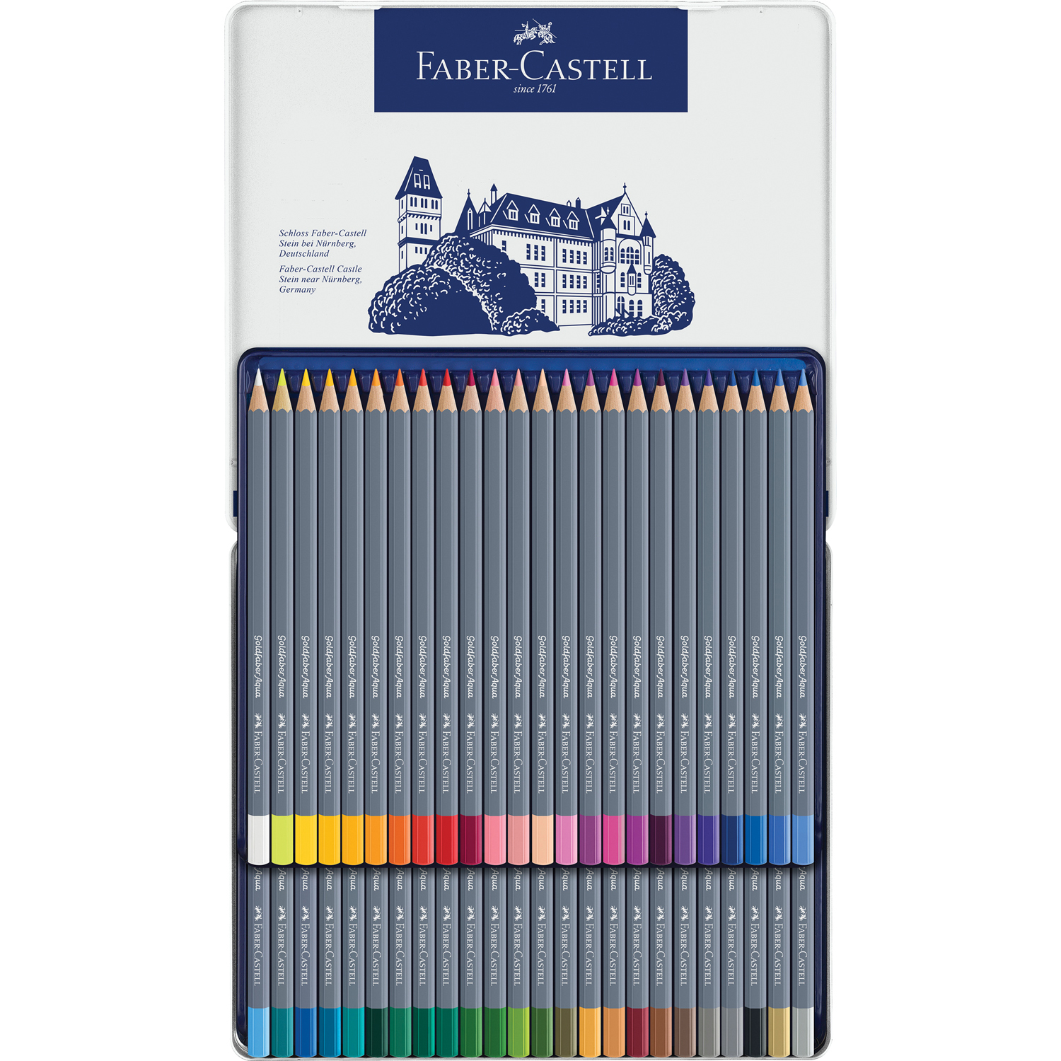 Карандаши акварельные FABER CASTELL художественные Goldfaber Aqua 48 цветов - фото 2