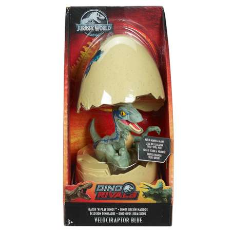 Набор археологический Jurassic World Динозавр в яйце Велоцираптор Синий FMB92