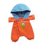 Одежда для кукол BUDI BASA Комбинезон оранжевый с принтом Монстрик для Басик Baby 20 см OBB-075
