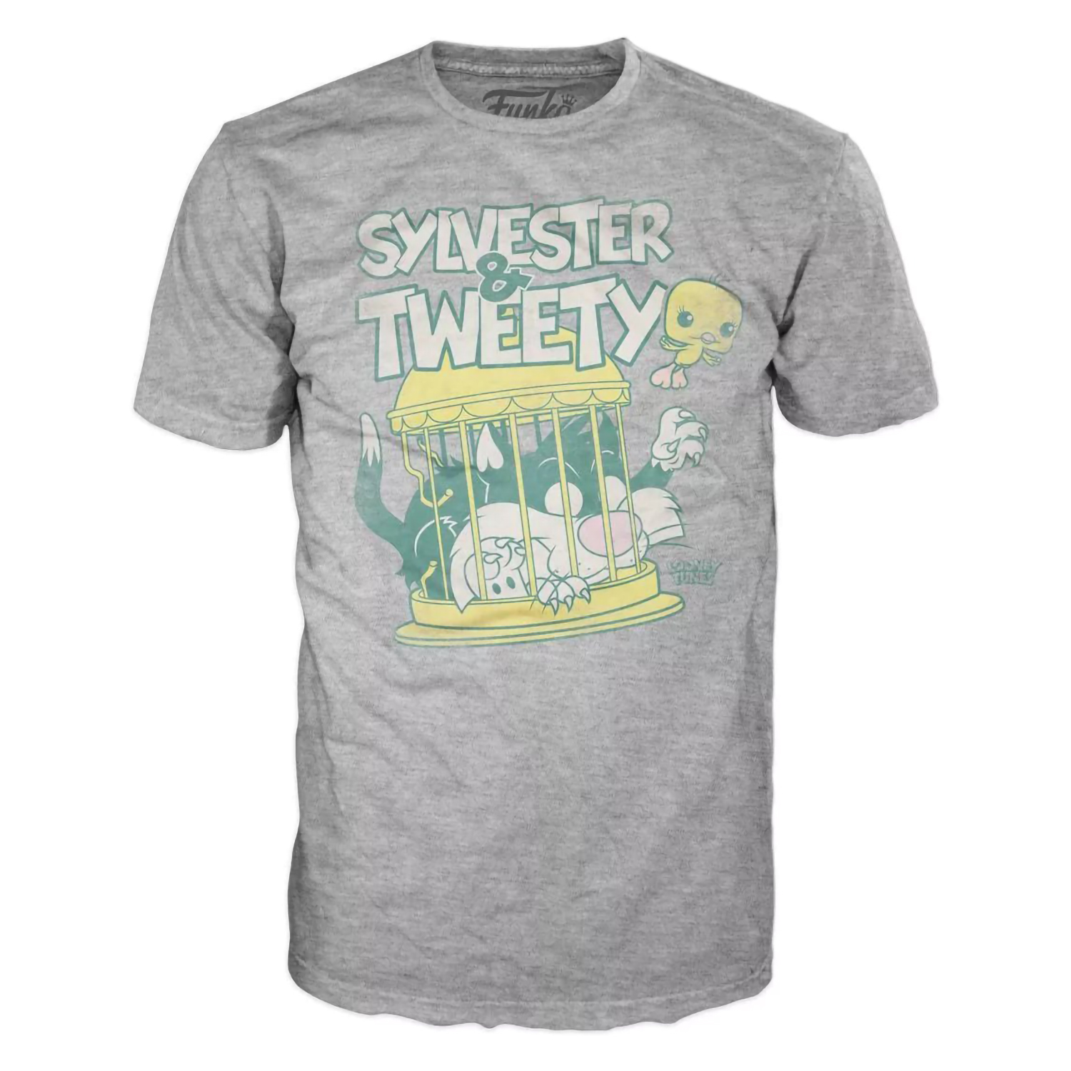 Набор фигурка+футболка Funko POP and Tee: Looney Tunes: Sylvester Tweety размер-M - фото 3