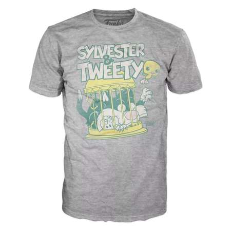 Набор фигурка+футболка Funko POP and Tee: Looney Tunes: Sylvester Tweety размер-M