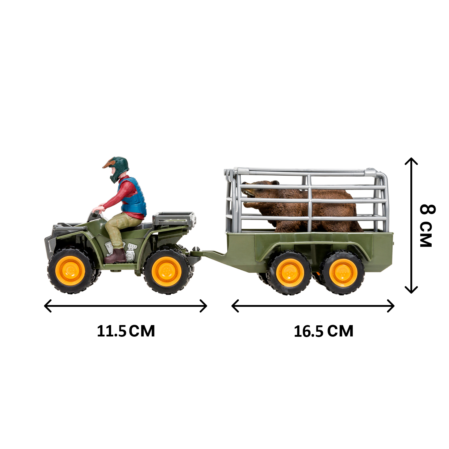 Набор фигурок Masai Mara машинка фермер медведь ММ205-021 - фото 2