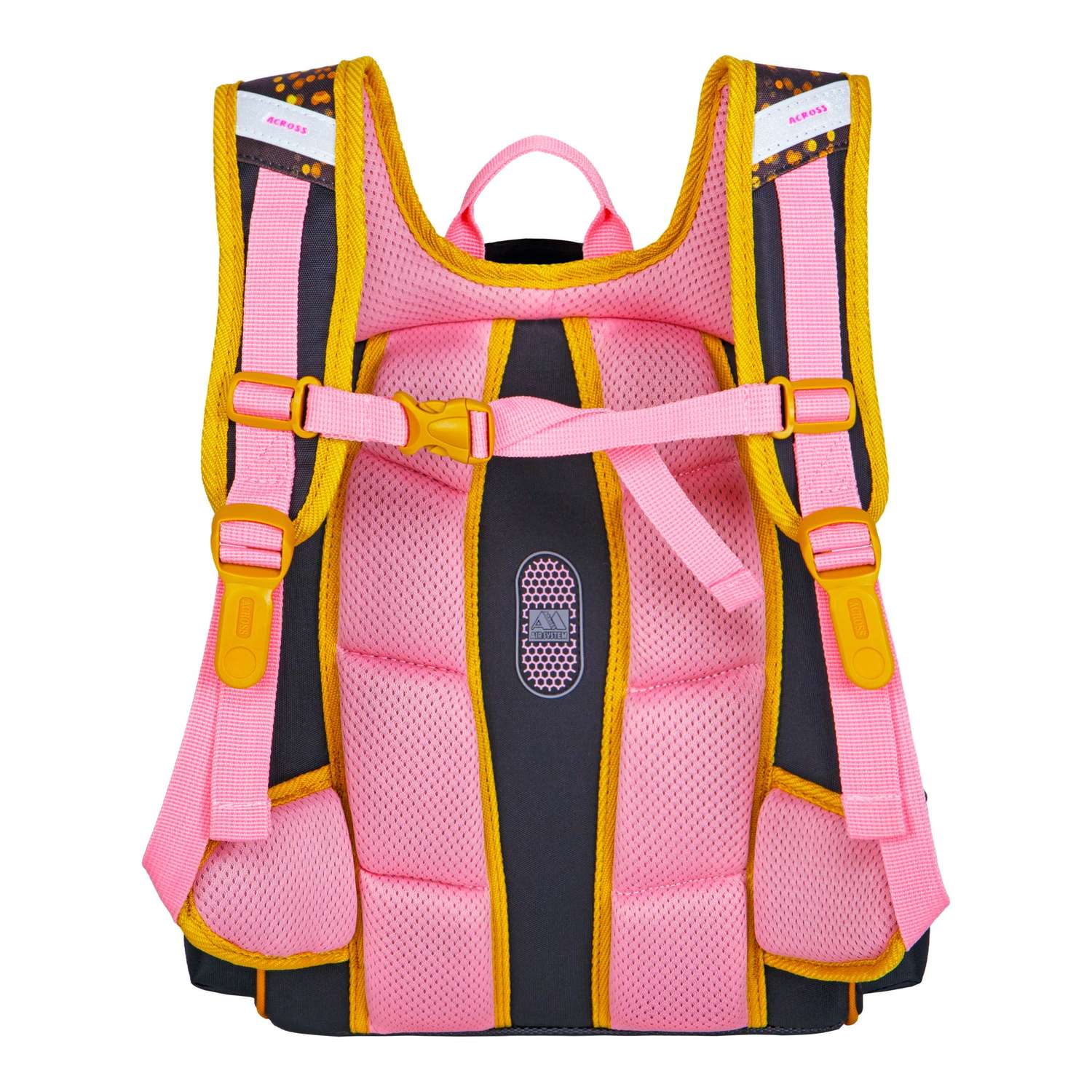 Рюкзак школьный ACROSS с наполнением: мешочек для обуви каркасный пенал и брелок - фото 4