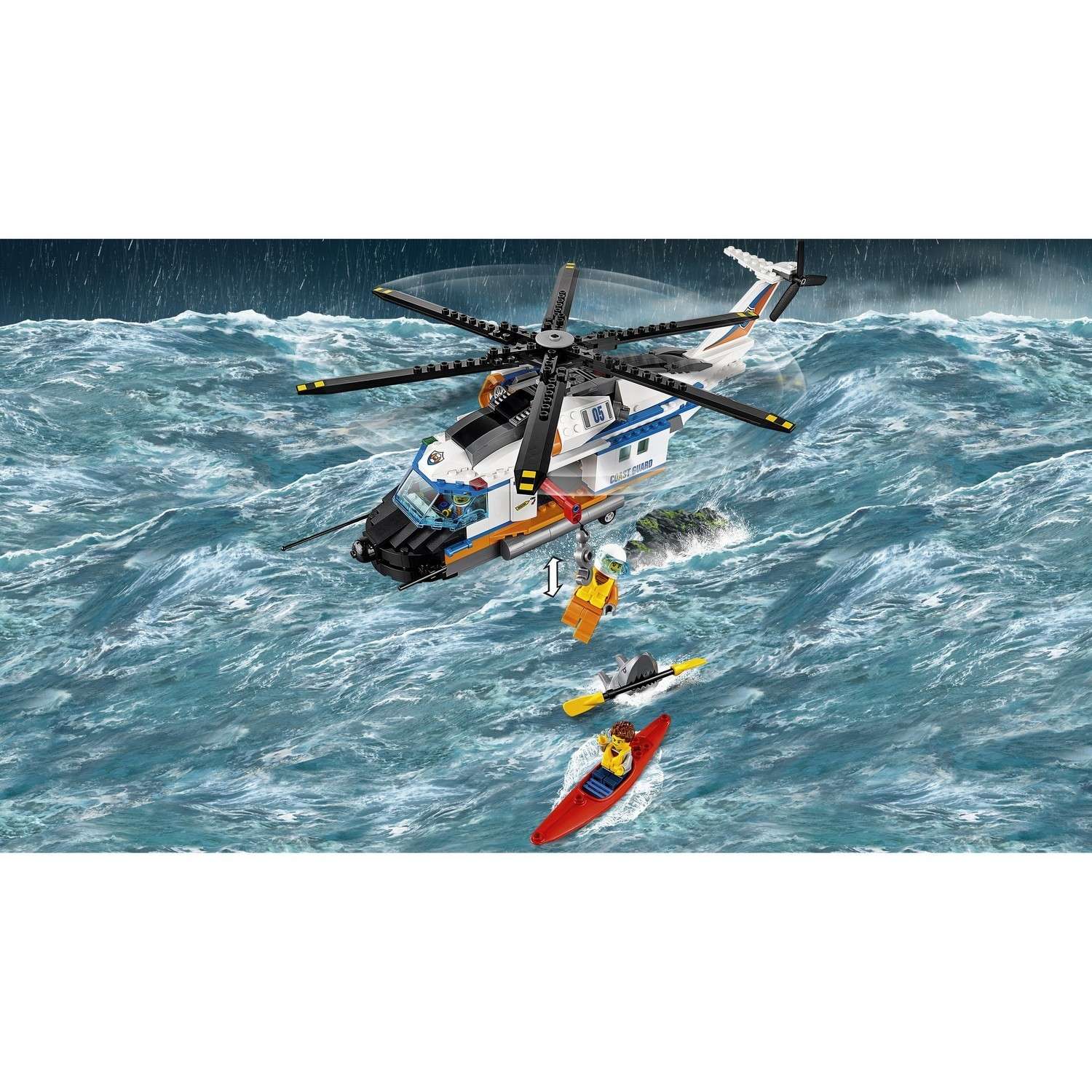 Конструктор LEGO City Coast Guard Сверхмощный спасательный вертолёт (60166) - фото 8